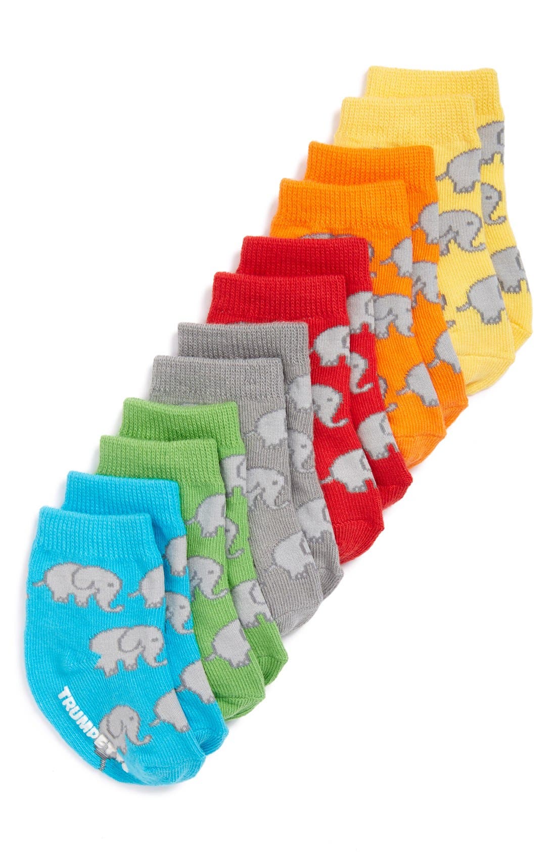 Trumpette 'Ellie' Elephant Print Socks (6Pack) (Baby) Nordstrom