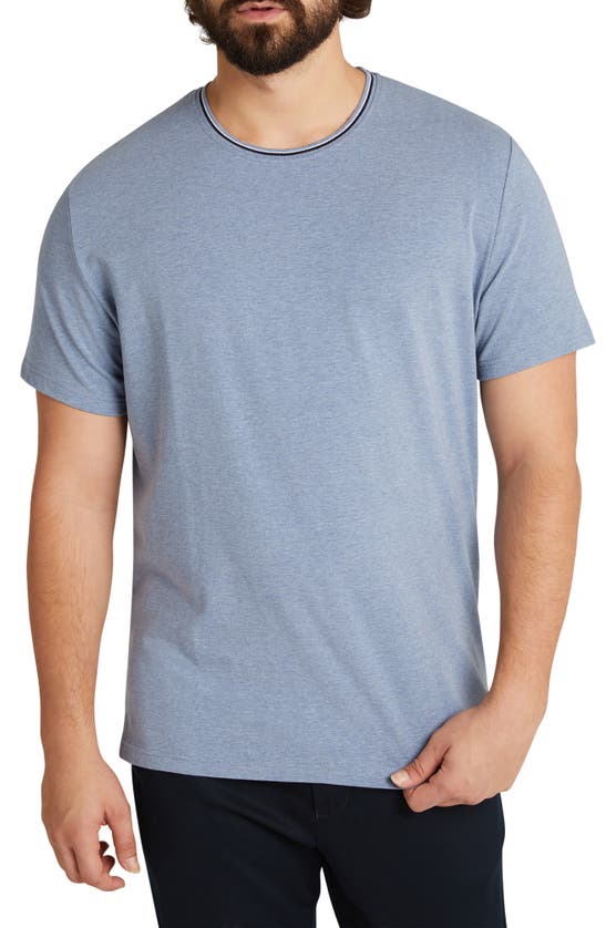 Johnny Bigg Amon Smart Tipped Cotton T-shirt In Sky