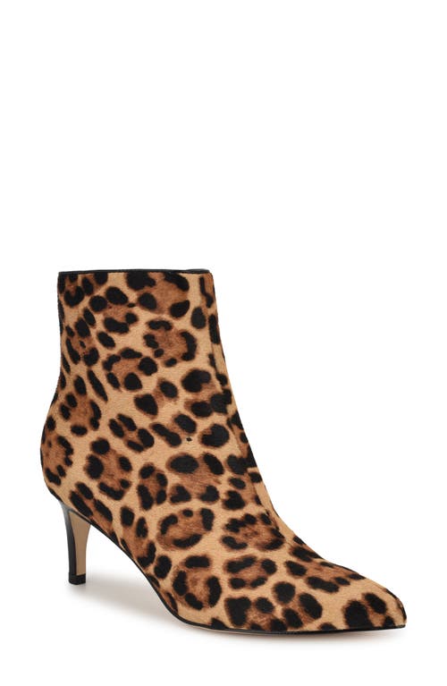 Shop Nine West Sheebra Pointed Toe Bootie In Dark Natural