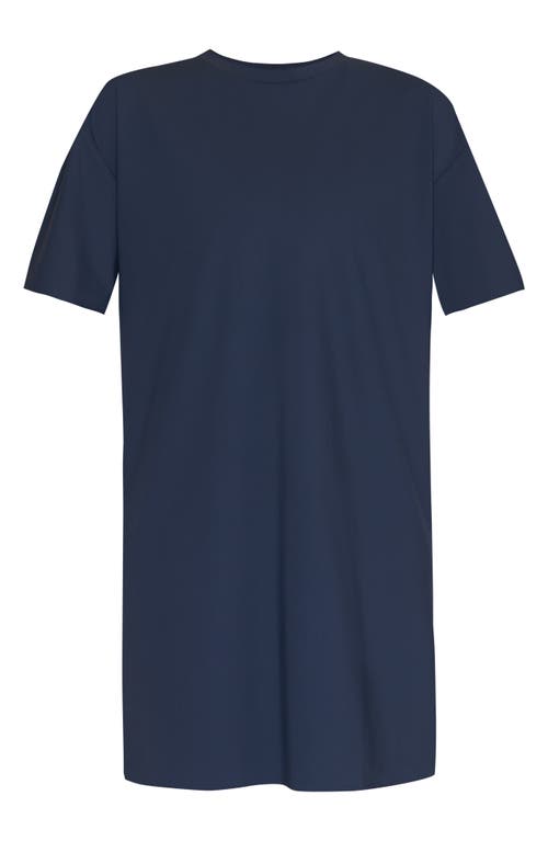 Shop Sweaty Betty Explorer T-shirt Minidress In Navy Blue