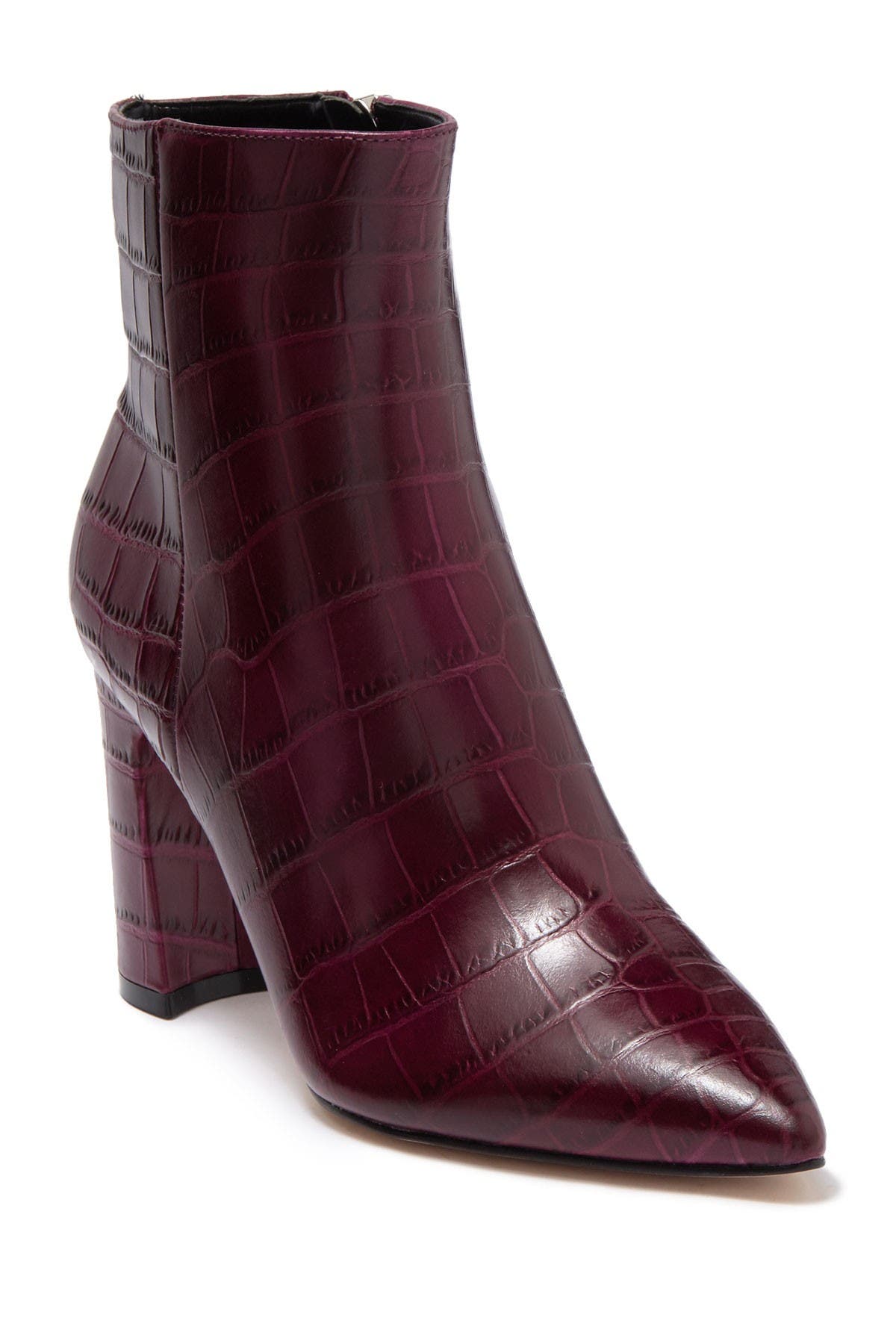 marc fisher crocodile leather booties