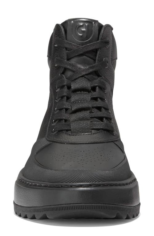 Shop Cole Haan Grandpro Crossover High Top Sneaker In Black/black