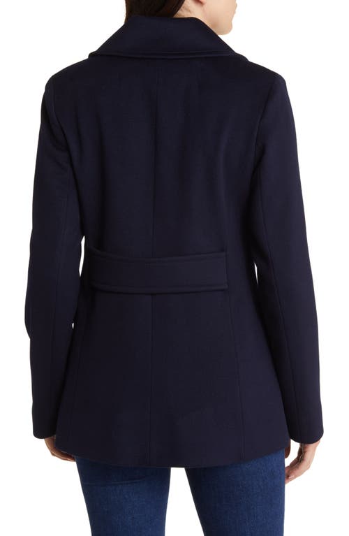 Shop Fleurette Ali Wool Peacoat In Midnight