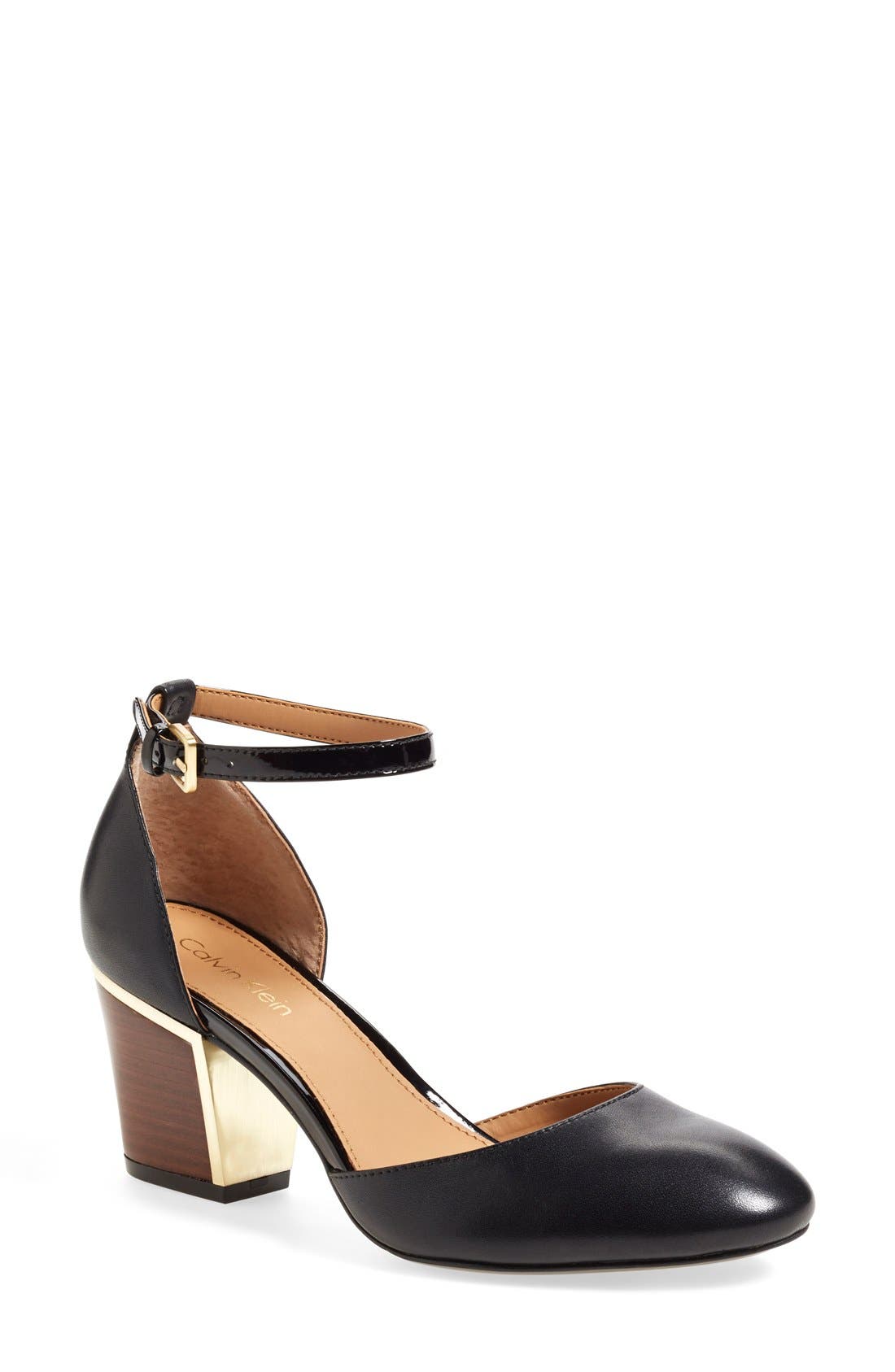 calvin klein ankle strap heels