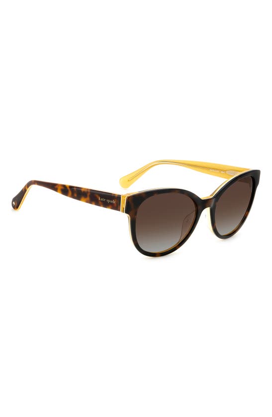 Shop Kate Spade New York Nathalie 55mm Gradient Round Sunglasses In Medium Brown