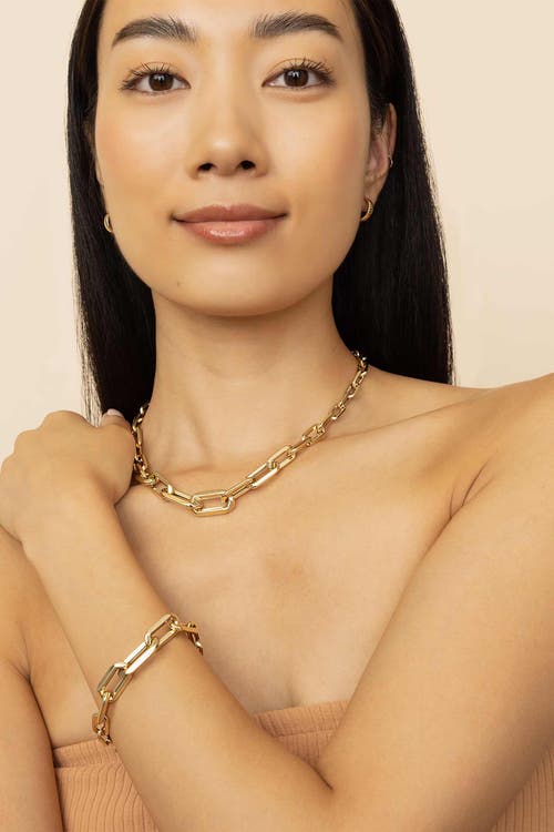 Shop Oradina 14k Yellow Gold Aurum Link Necklace