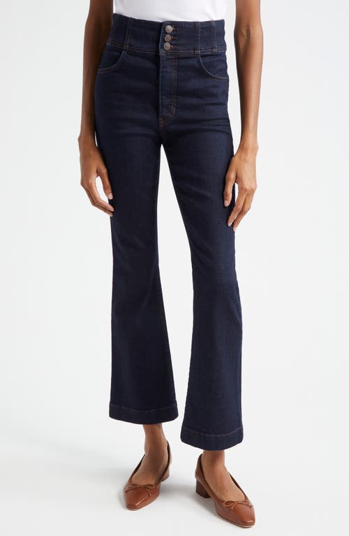 Shop Veronica Beard Carson High Waist Ankle Flare Jeans In Indigo Rinse