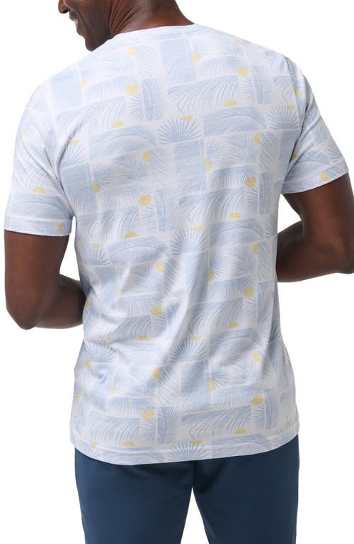 Shop Travismathew Cancel All Calls Palm Print T-shirt In White