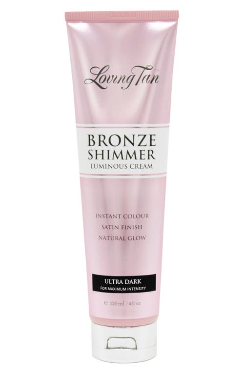 Loving Tan Bronzer Shimmer Luminous Cream in Ultra Dark at Nordstrom, Size 4 Oz