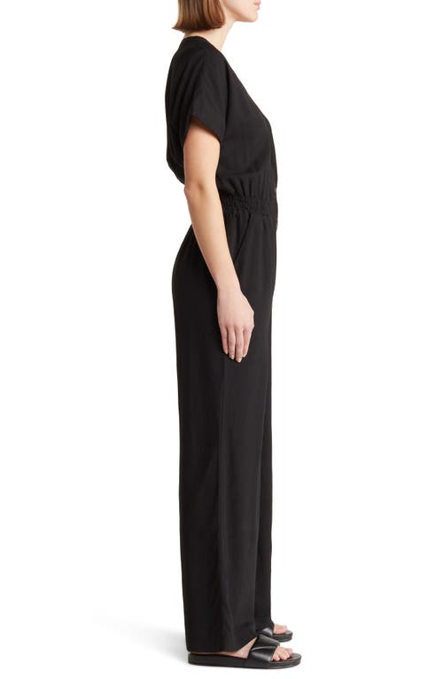 Marine Layer Wide Leg Jumpsuit In Black