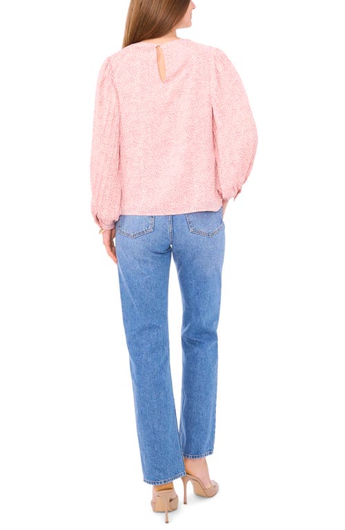 Shop Vince Camuto Balloon Sleeve Top In Pink Orchid