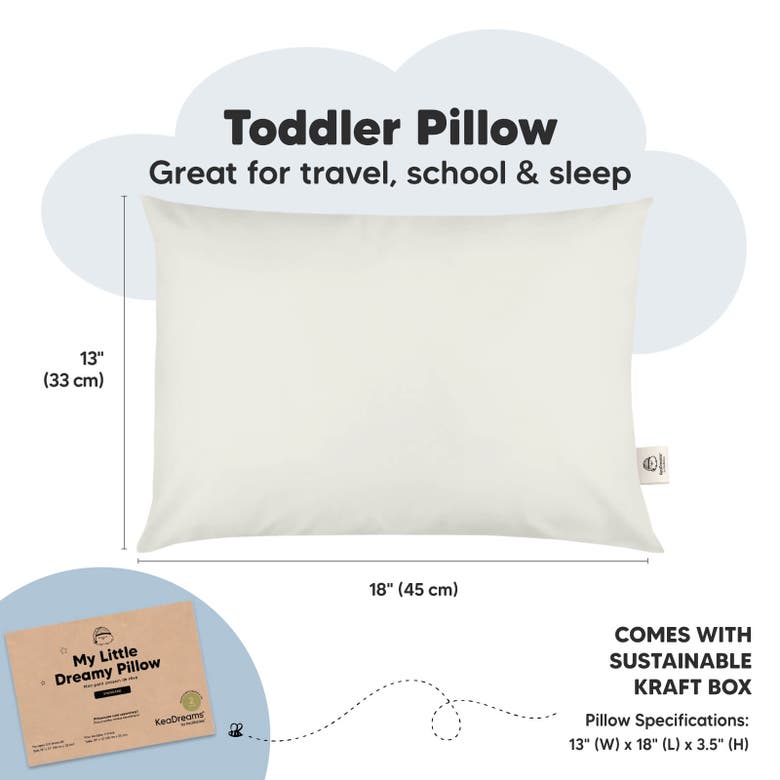 Shop Keababies 2-pack Toddler Pillows In Pearl Gray