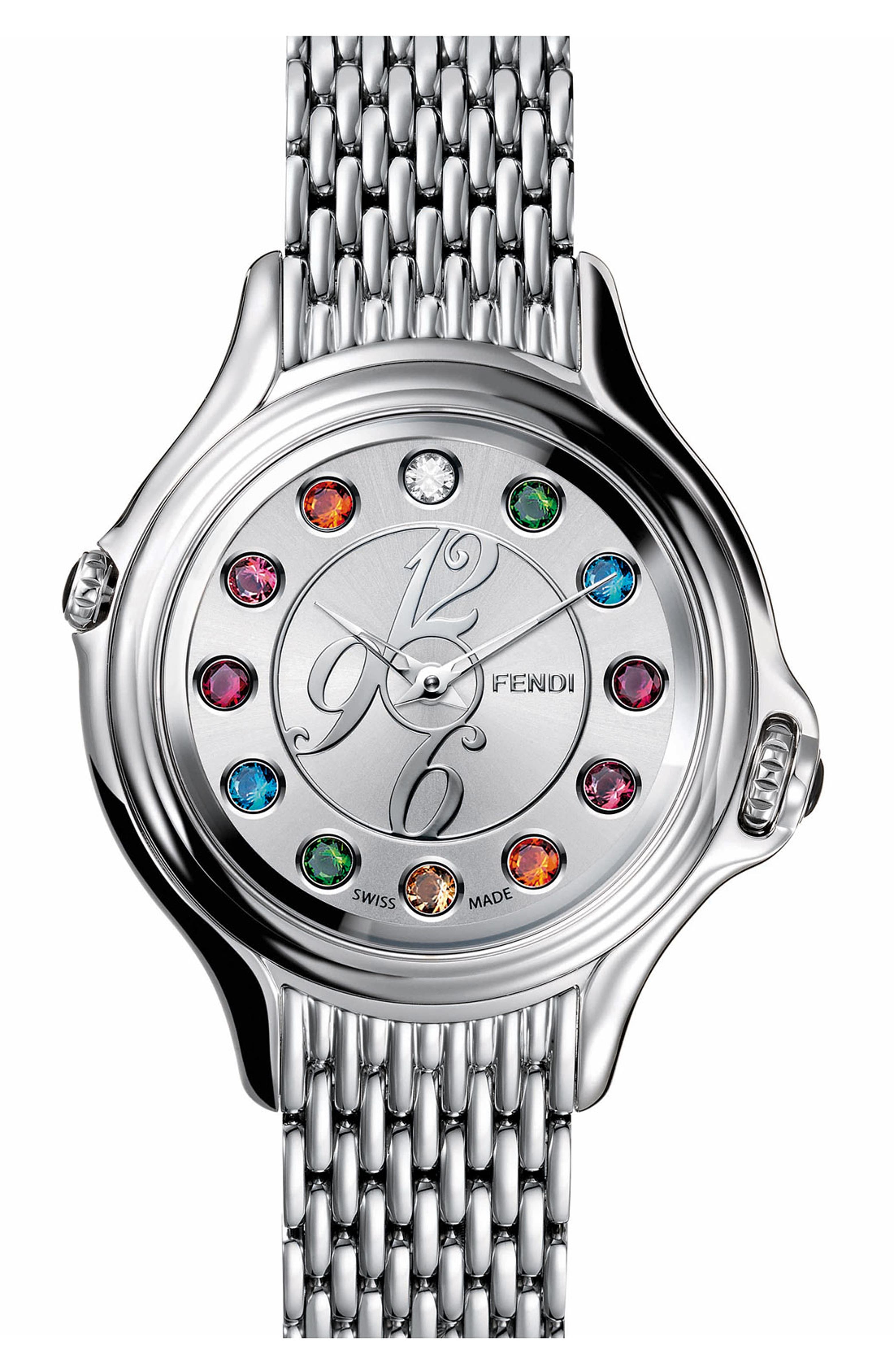 Fendi 'Crazy Carats' Bracelet Watch, 38mm | Nordstrom