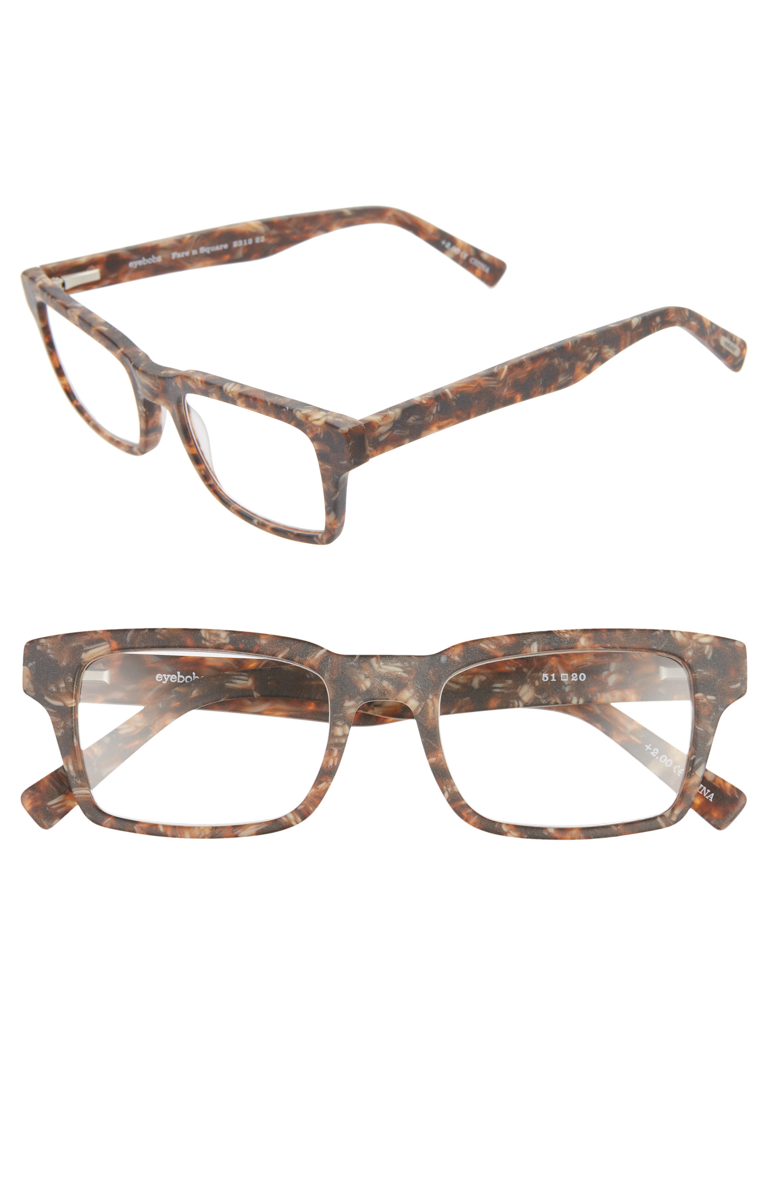 eyebobs Fare N Square 50mm Reading Glasses Nordstrom