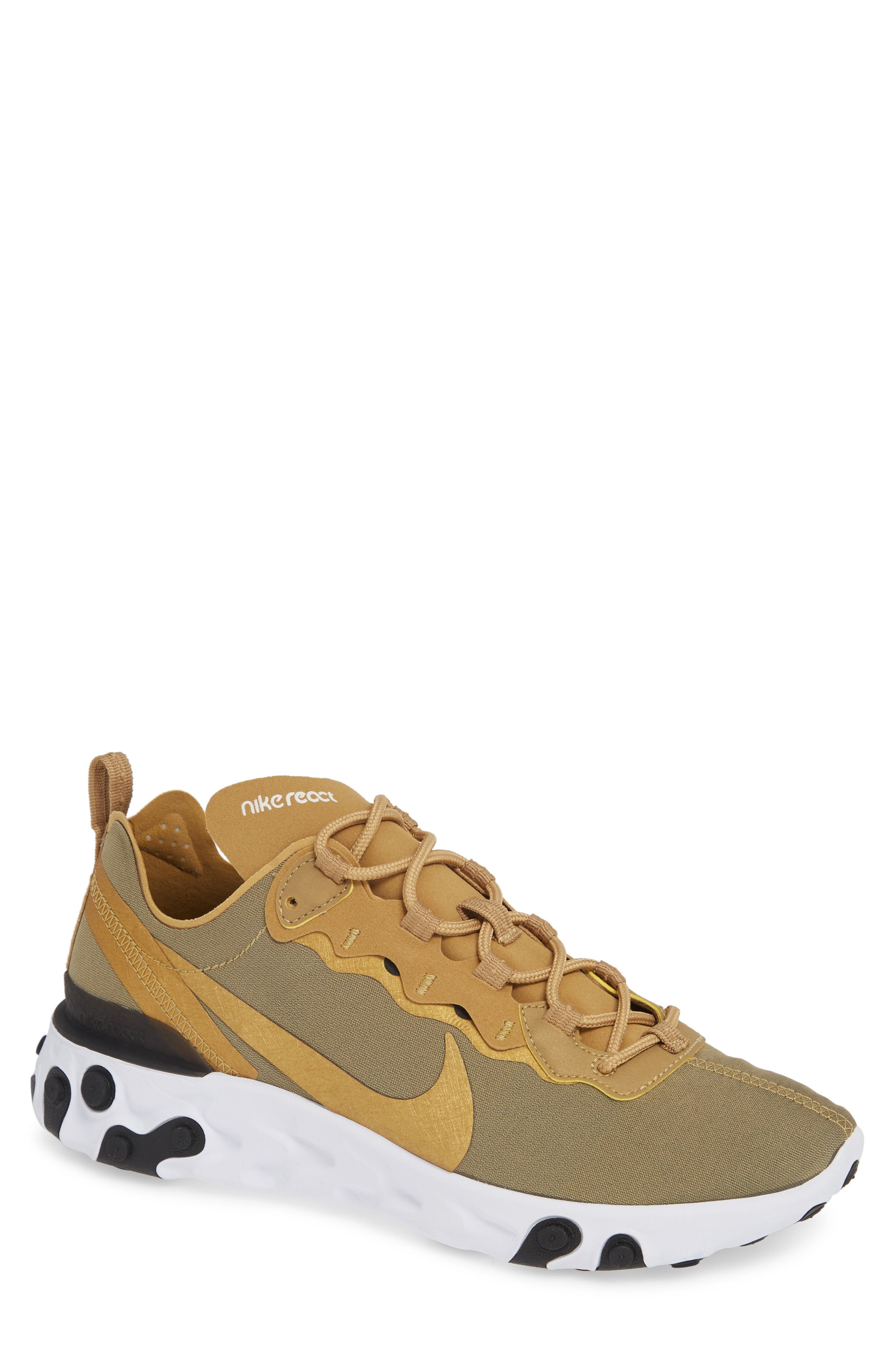 Nike React Element 55 Sneaker, Brown