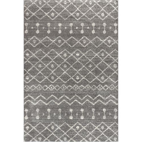 Jonathan Y Aksil Moroccan Beni Souk Area Rug In Gray/cream