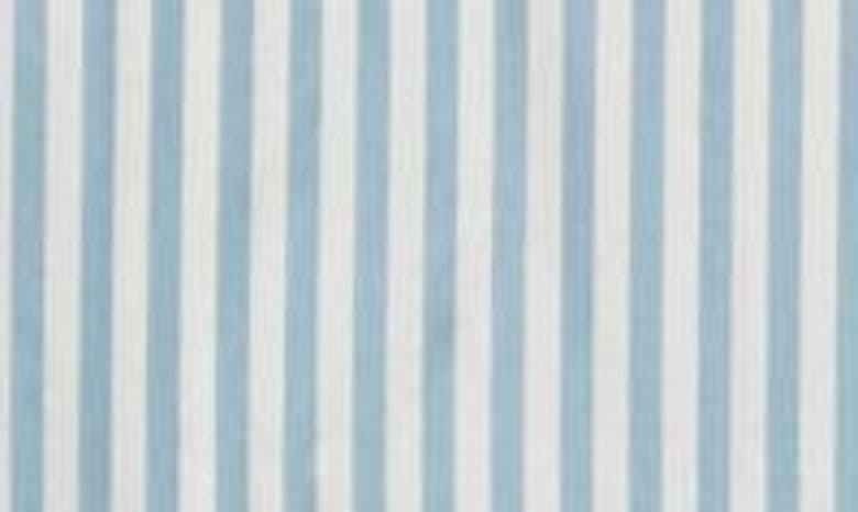 Shop Frame Stripe Silk Button-up Shirt In Sky Blue Multi