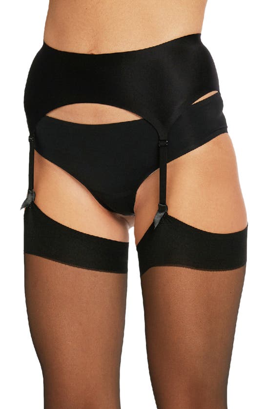 Shop Wolford Garter Belt In Black