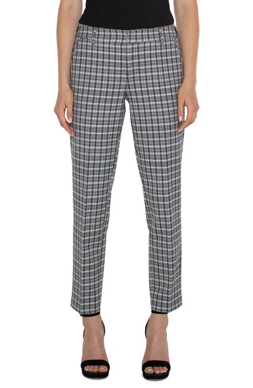 Liverpool Los Angeles Kelsey Plaid Pants In Blue