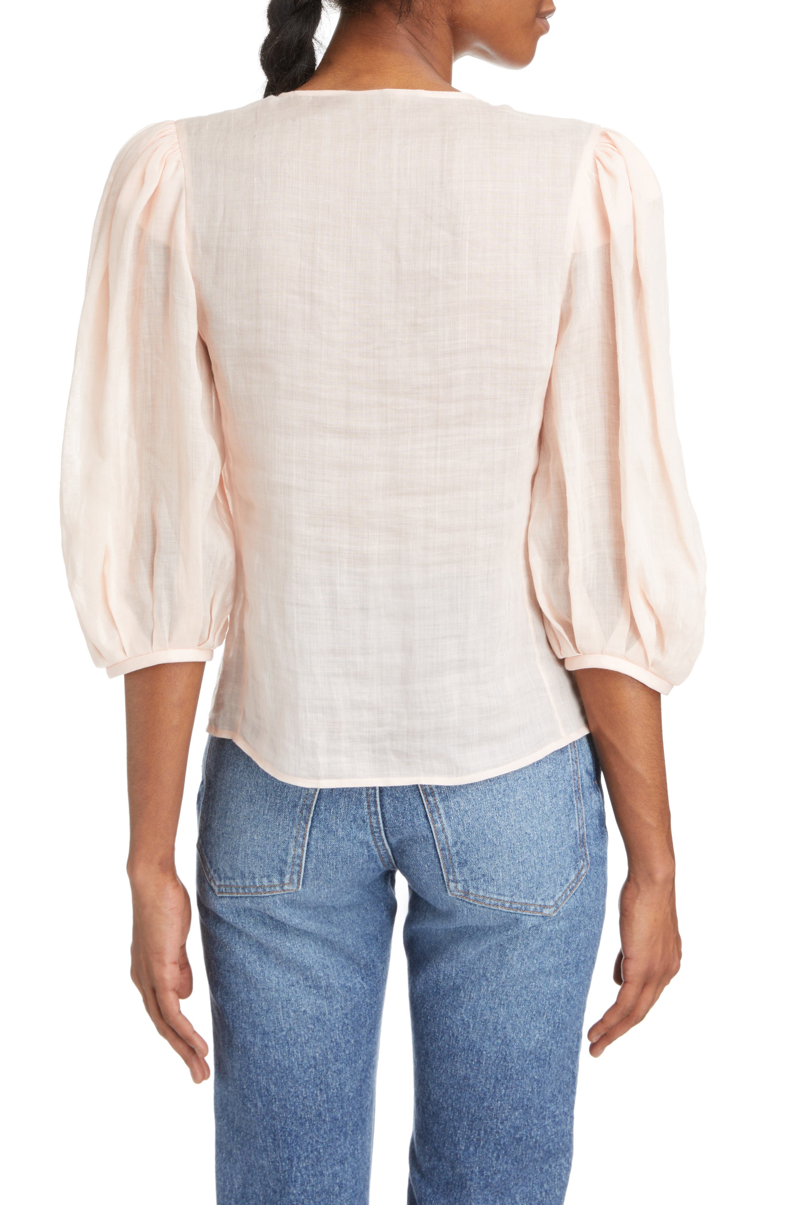 Chloé Balloon Sleeve Voile Blouse Nordstrom
