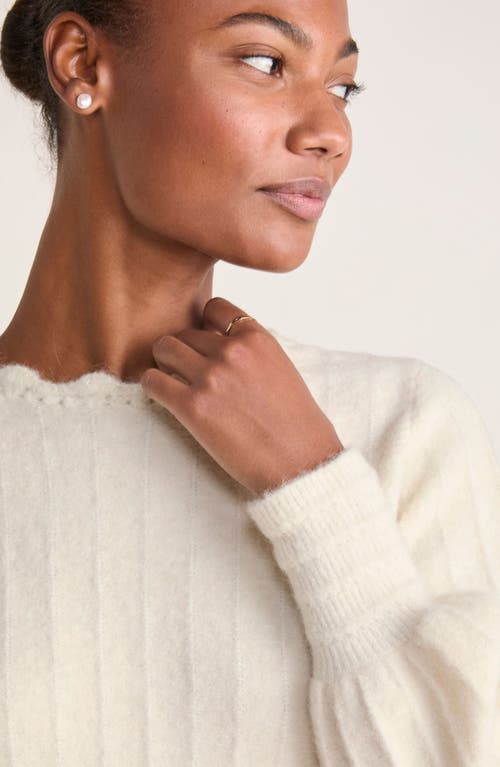 Shop Vineyard Vines Wrap Front Sweater In Marshmallow