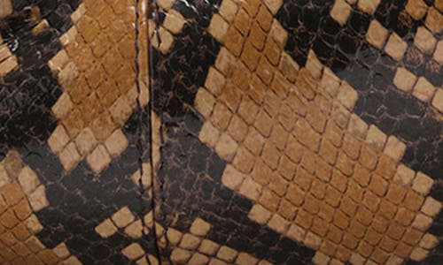 Mango Kira Snakeskin Embossed Leather Shoulder Bag In Light Beige