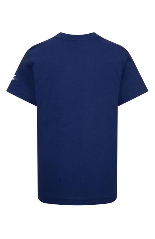 Shop Nike Kids' Club Logo Graphic T-shirt In Midnight Navy