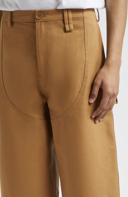 Shop Simone Rocha Workwear Chaps Cotton Twill Pants In Olive
