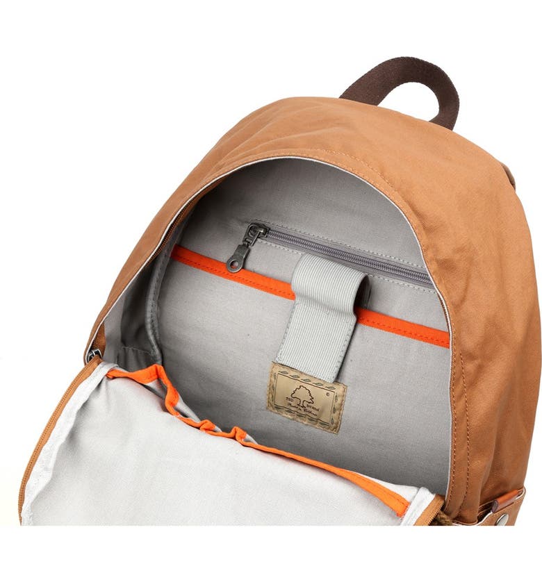 THE SAME DIRECTION Urban Light Coated Canvas Backpack, Main, color, KHAKI