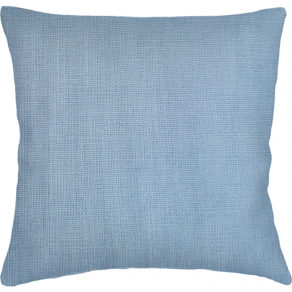 Anaya So Soft Linen Euro Pillow With Down Alternative Insert In Coastal Blue