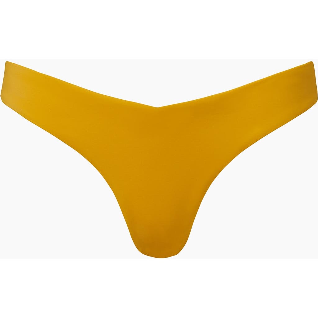 Onia Chiara Low-rise Bikini Bottom In Burnt Sun
