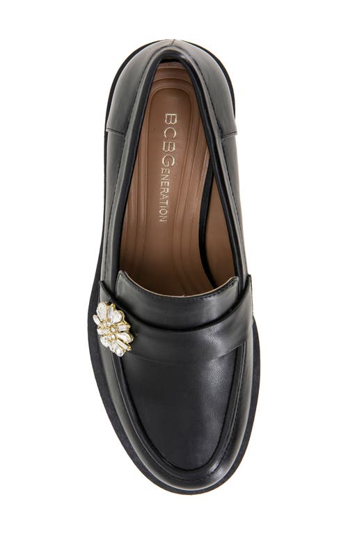 Shop Bcbg Colin Embellished Loafer In Black