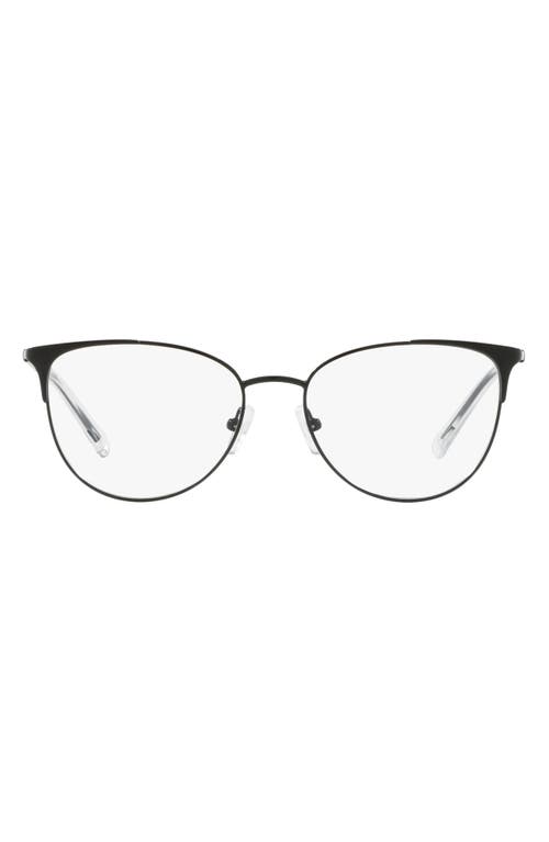 52mm Cat Eye Optical Glasses in Black