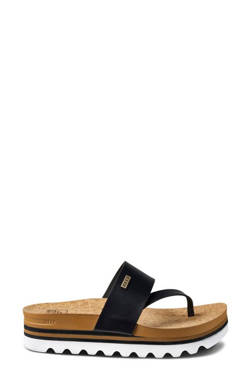 Reef Sol Hi Platform Sandal In Black/tan