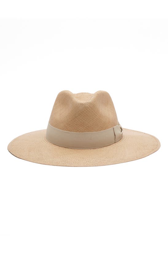 Modern Monarchie Wide Brim Panama Straw Hat In Natural
