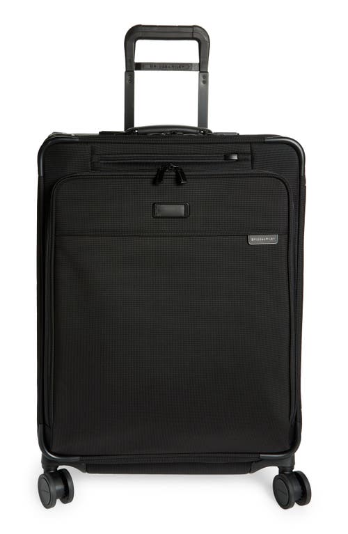 Briggs & Riley Baseline 26-Inch Medium Expandable Spinner Suitcase in Black at Nordstrom