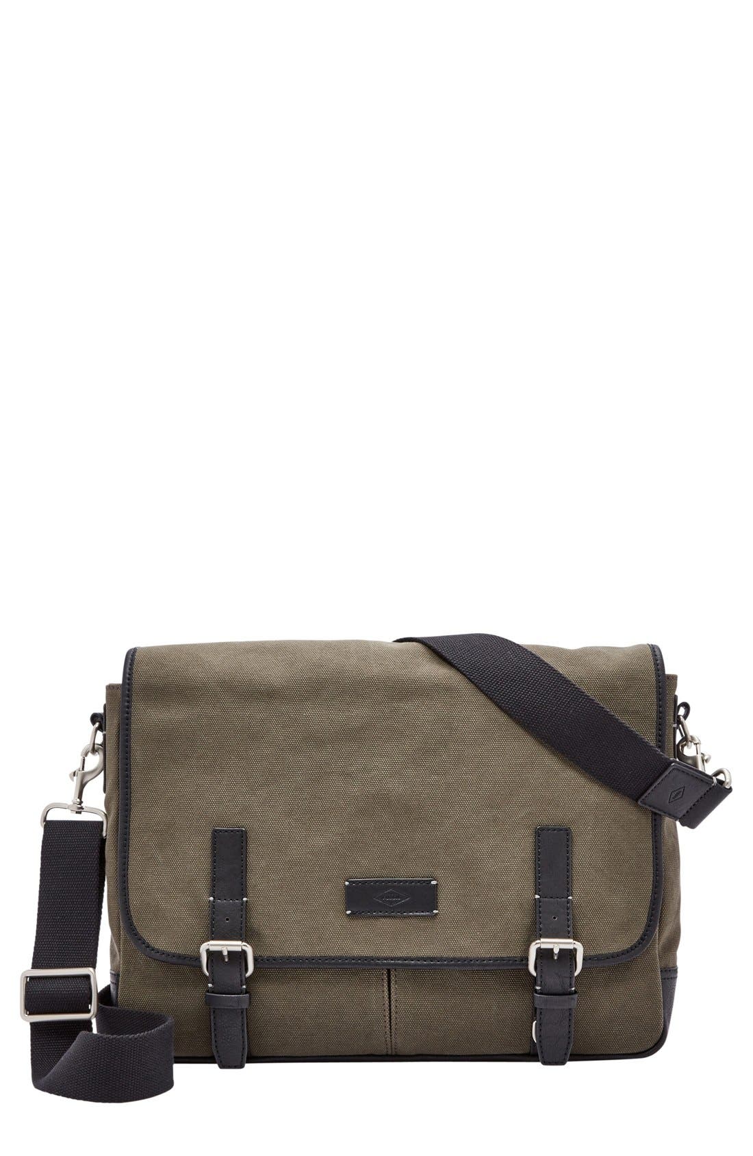 Fossil 'Graham' Canvas Messenger Bag Nordstrom