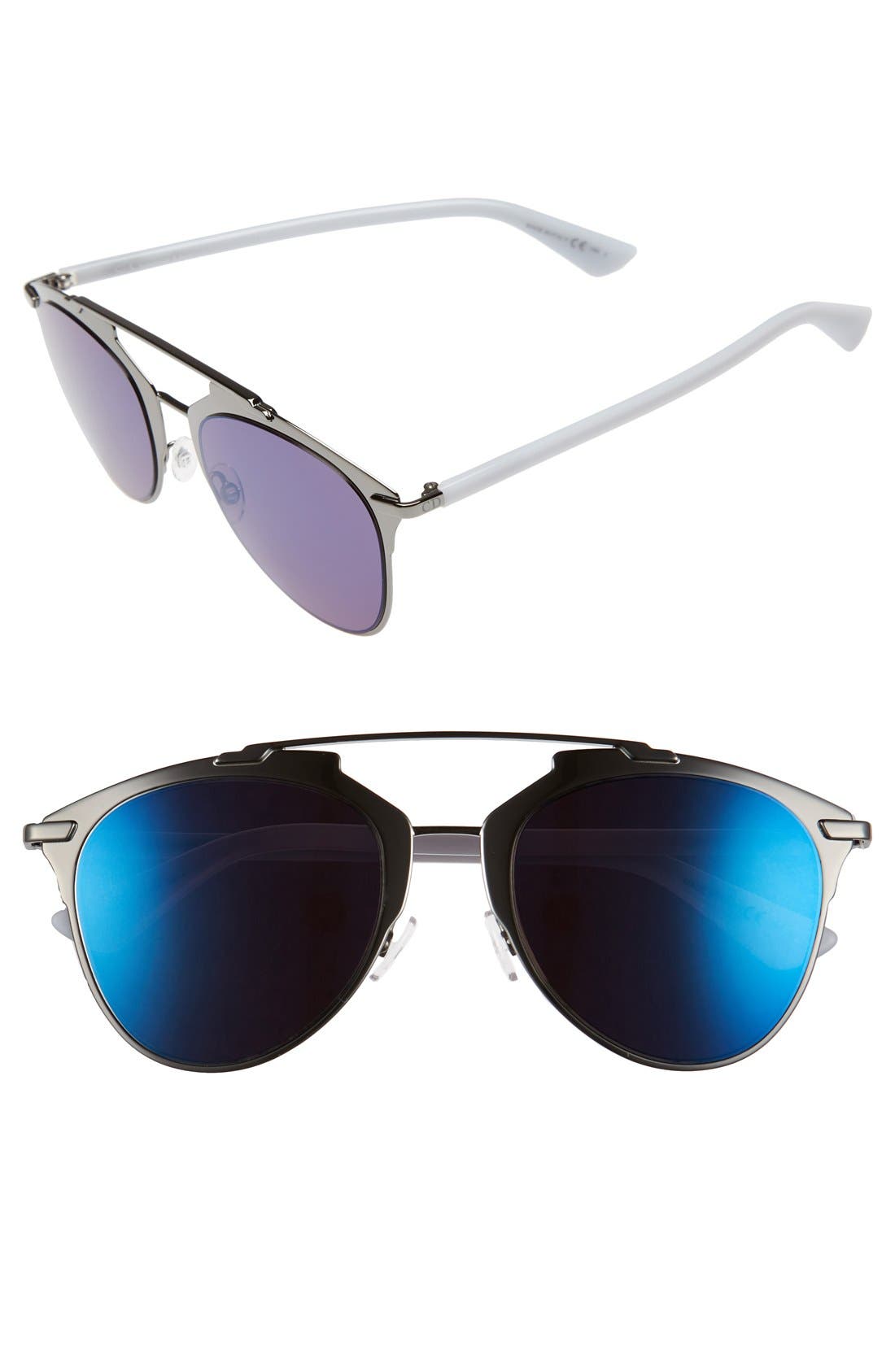 dior reflected 52mm unisex sunglasses