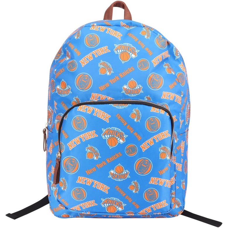 Foco New York Knicks Printed Collection Backpack In Blue