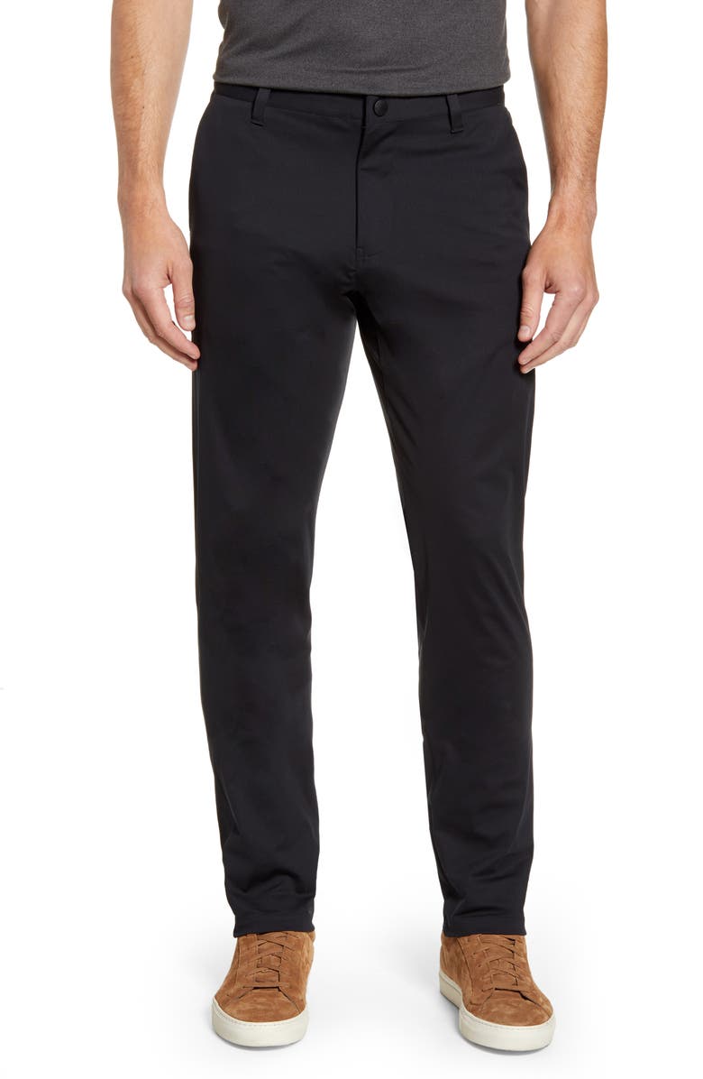 Rhone Commuter Slim Fit Pants, Main, color, Black