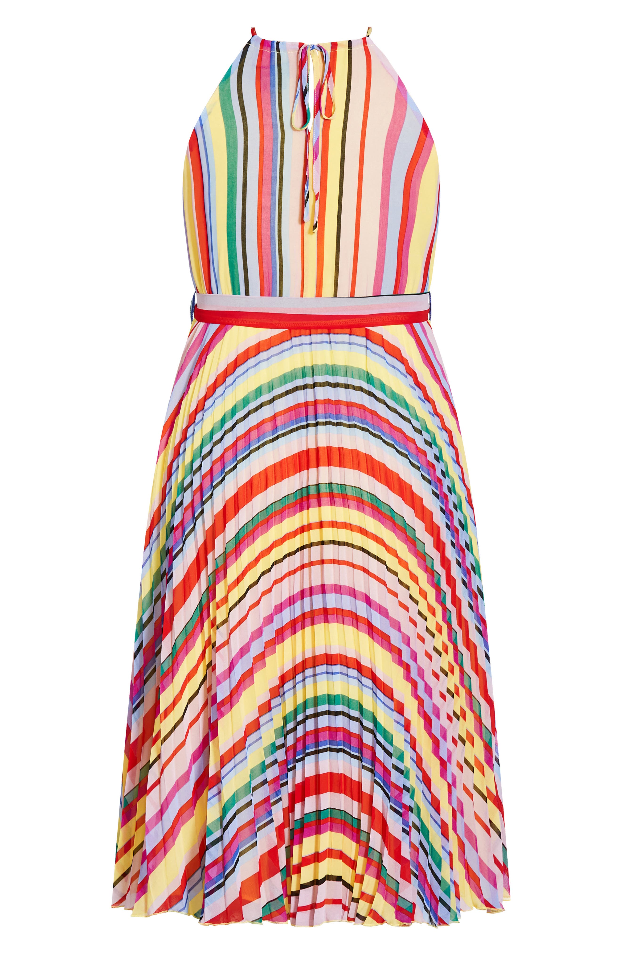 City Chic Rainbow Halter Dress | Nordstrom