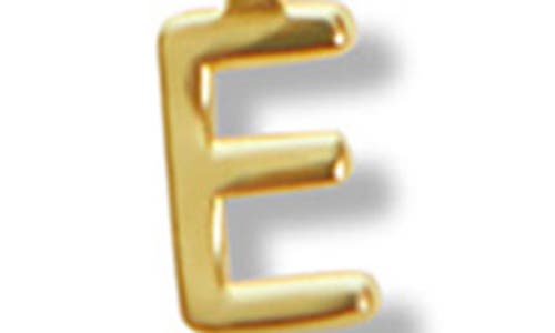 Argento Vivo Sterling Silver Initial Pendant Sterling Silver Paper Clip Chain Necklace In Gold - E