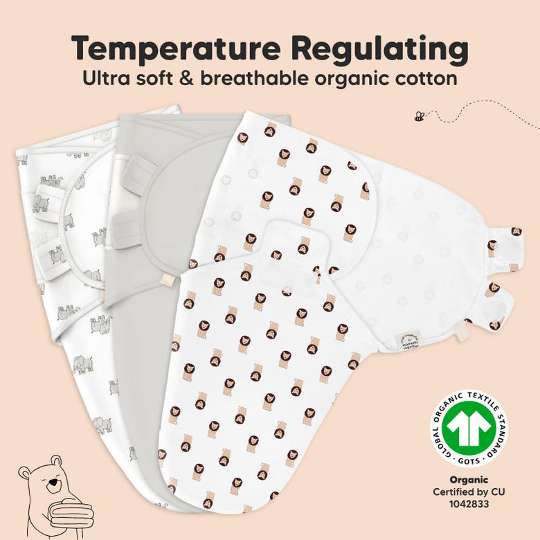 Keababies 3-pack Soothe Swaddle Wraps In The Wild 2