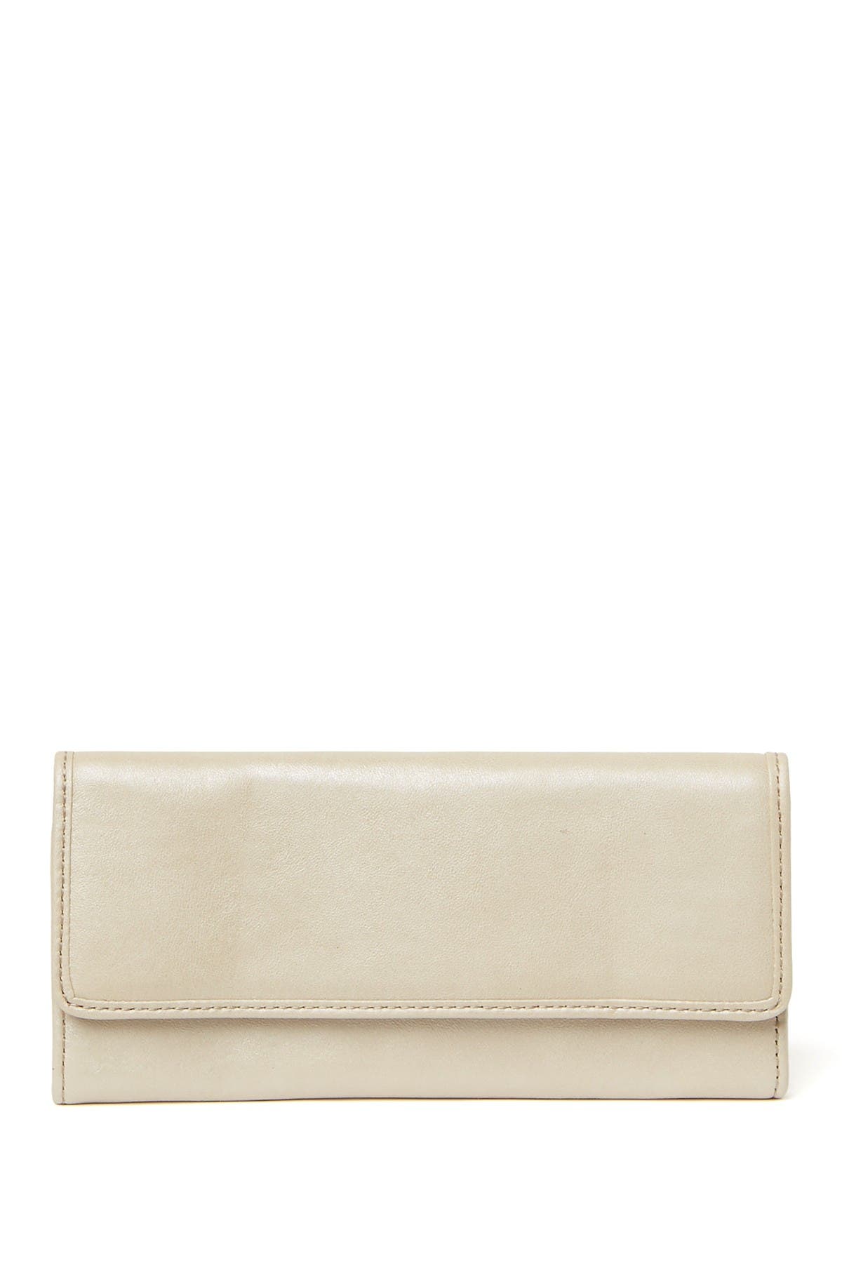 Hobo Ardor Leather Continental Wallet In Sandshell