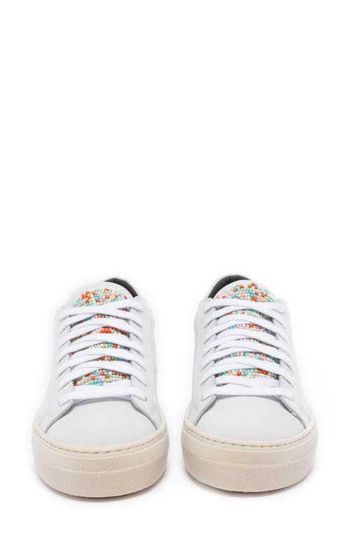 P448 Thea Platform Sneaker In Pinatta/white