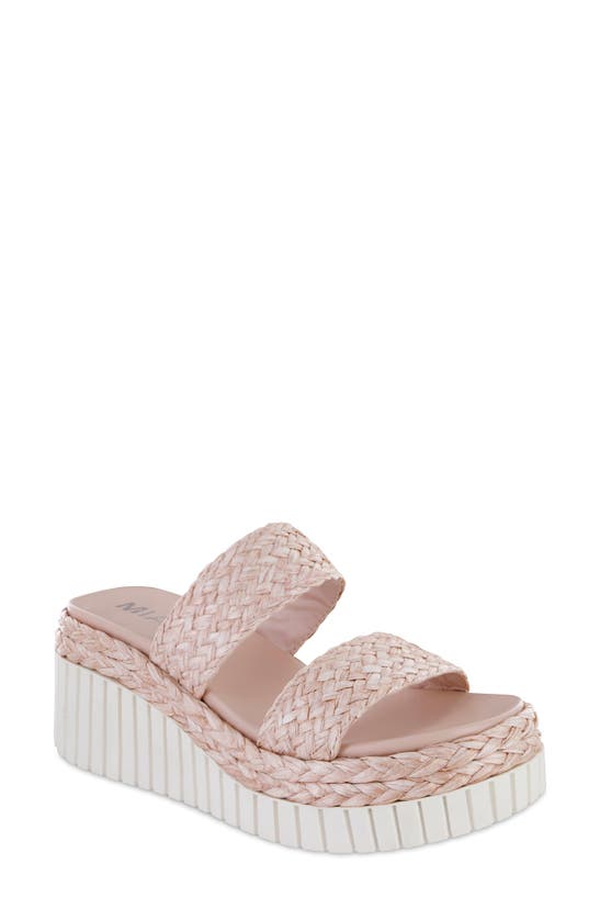 Shop Mia Zayla Platform Wedge Sandal In Blush