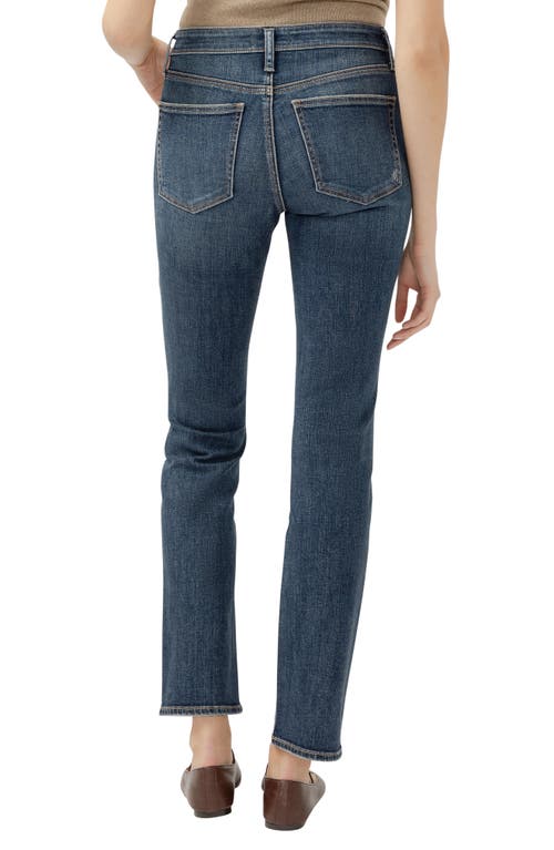 SILVER JEANS CO. SILVER JEANS CO. MOST WANTED EXPOSED BUTTON MID RISE STRAIGHT LEG JEANS 