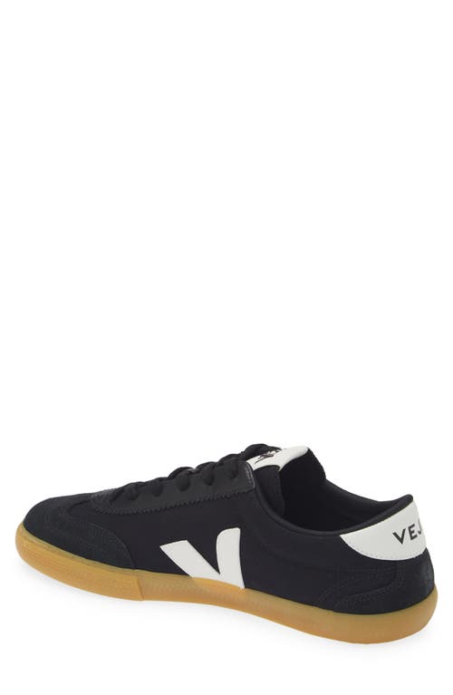 Shop Veja Volley Sneaker In Black White Natural