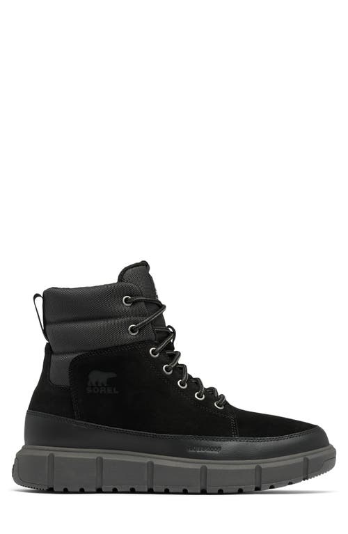 Shop Sorel Explorer Iii Waterproof Boot In Black/jet