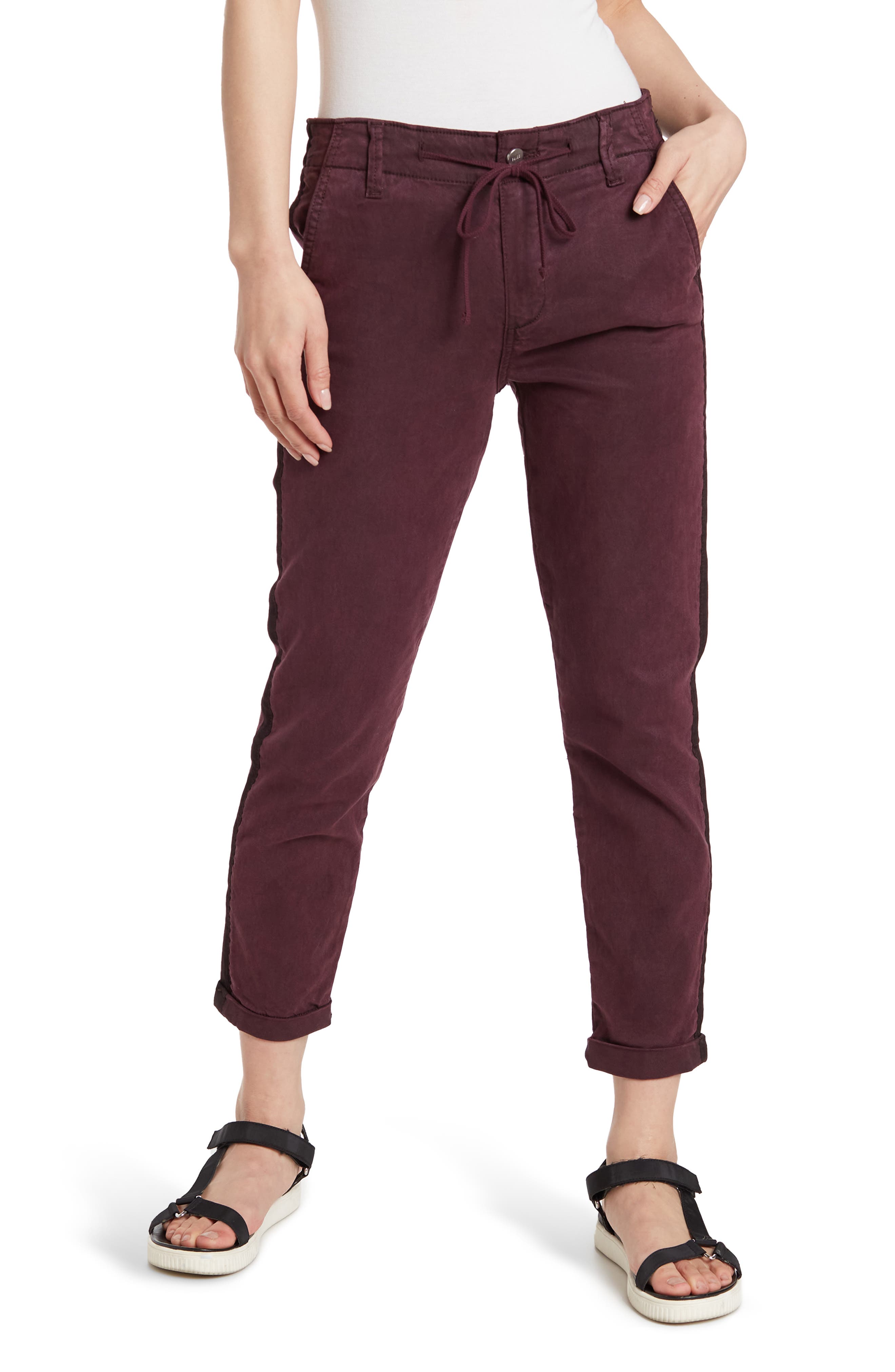 PAIGE Christy Ribbon Side Stripe Pants 
